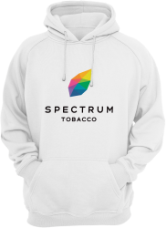 Hoodie White with color logo A128